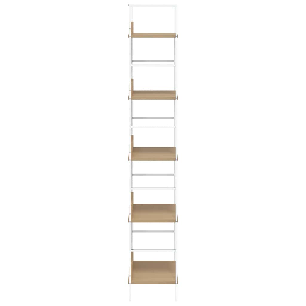 Bokhylle 5 lag eik 60x27,6x158,5 cm konstruert tre