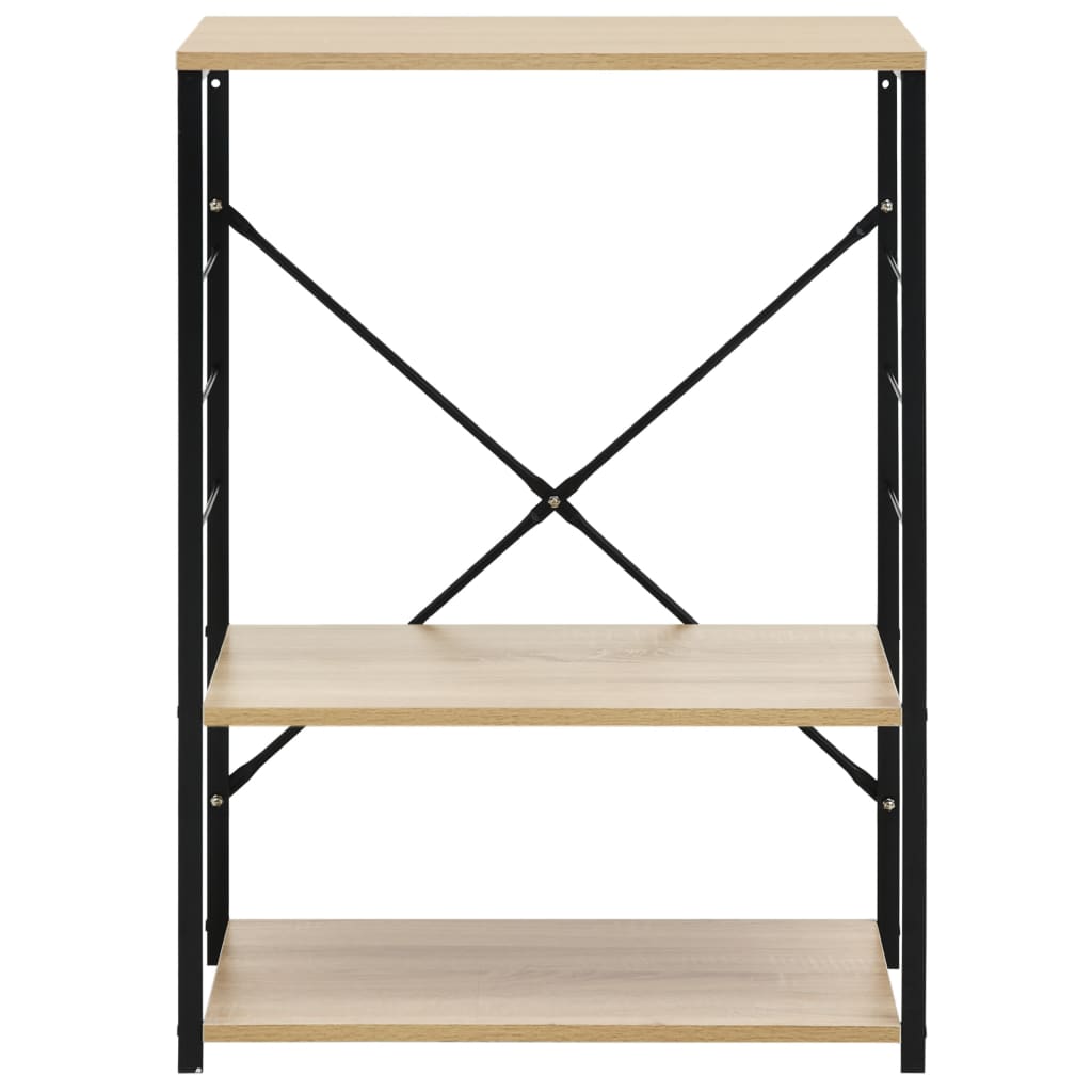 Hylle til mikrobølgeovn svart eik 60x39,6x79,5cm konstruert tre