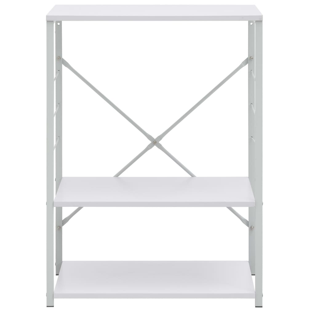 Hylle til mikrobølgeovn hvit 60x39,6x79,5 cm konstruert tre