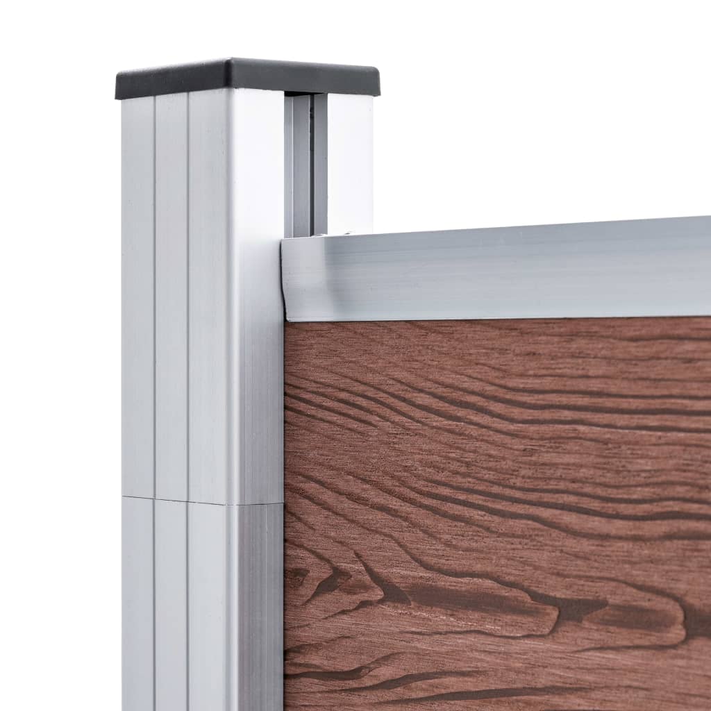 Hagegjerde WPC 1391x186 cm brun