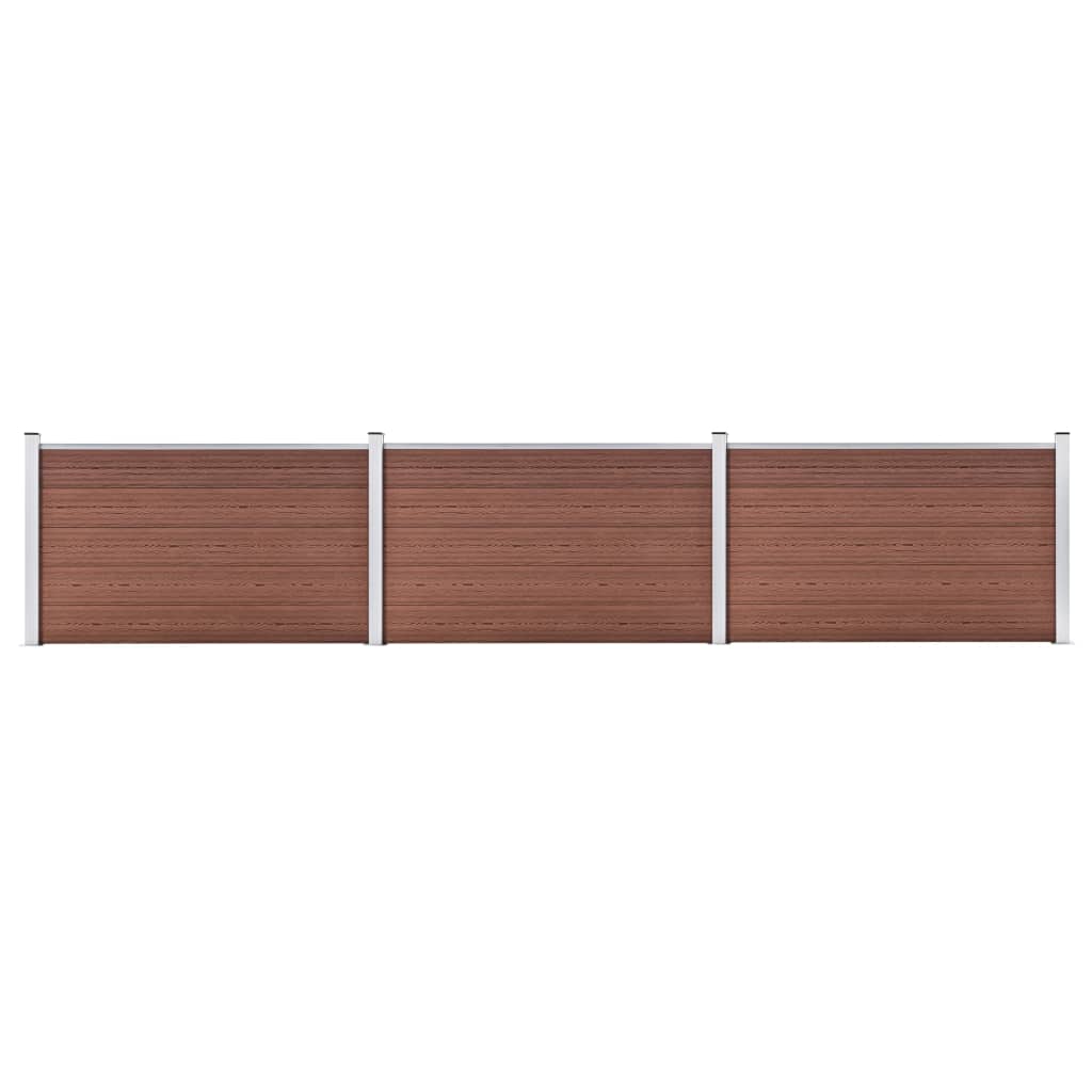 Hagegjerde WPC 526x106 cm brun