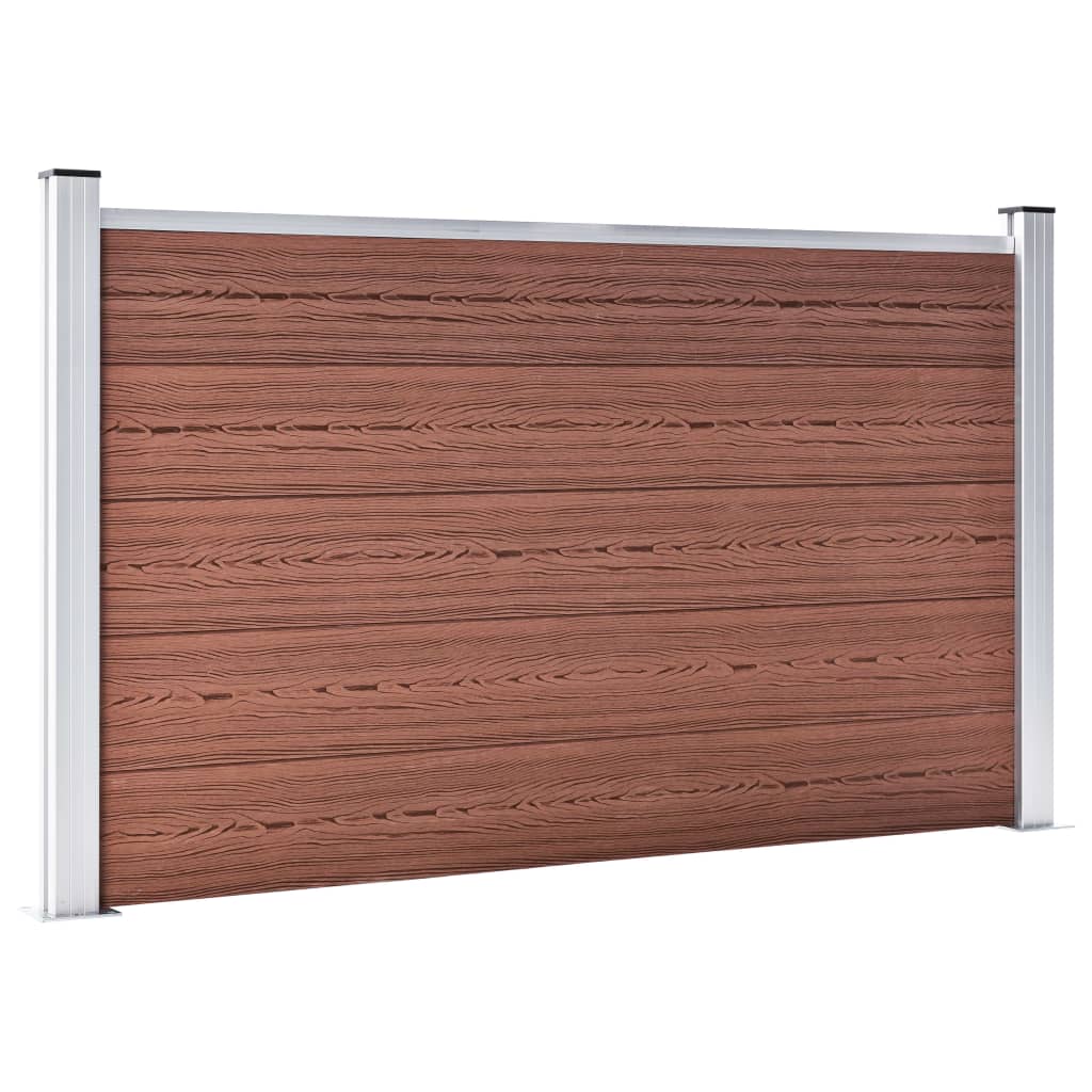 Hagegjerde WPC 526x106 cm brun