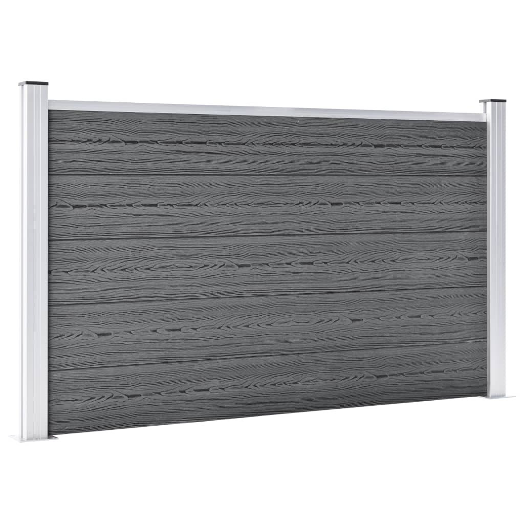 Hagegjerde WPC 353x106 cm grå