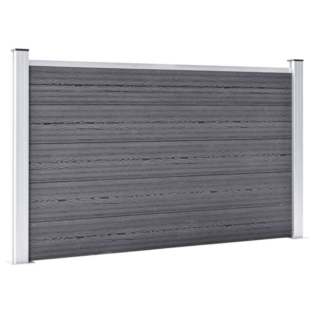 Hagegjerde WPC 526x106 cm grå