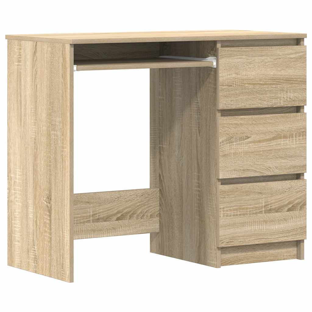 Skrivebord sonoma eik 90x45x76 cm konstruert tre vidaXL