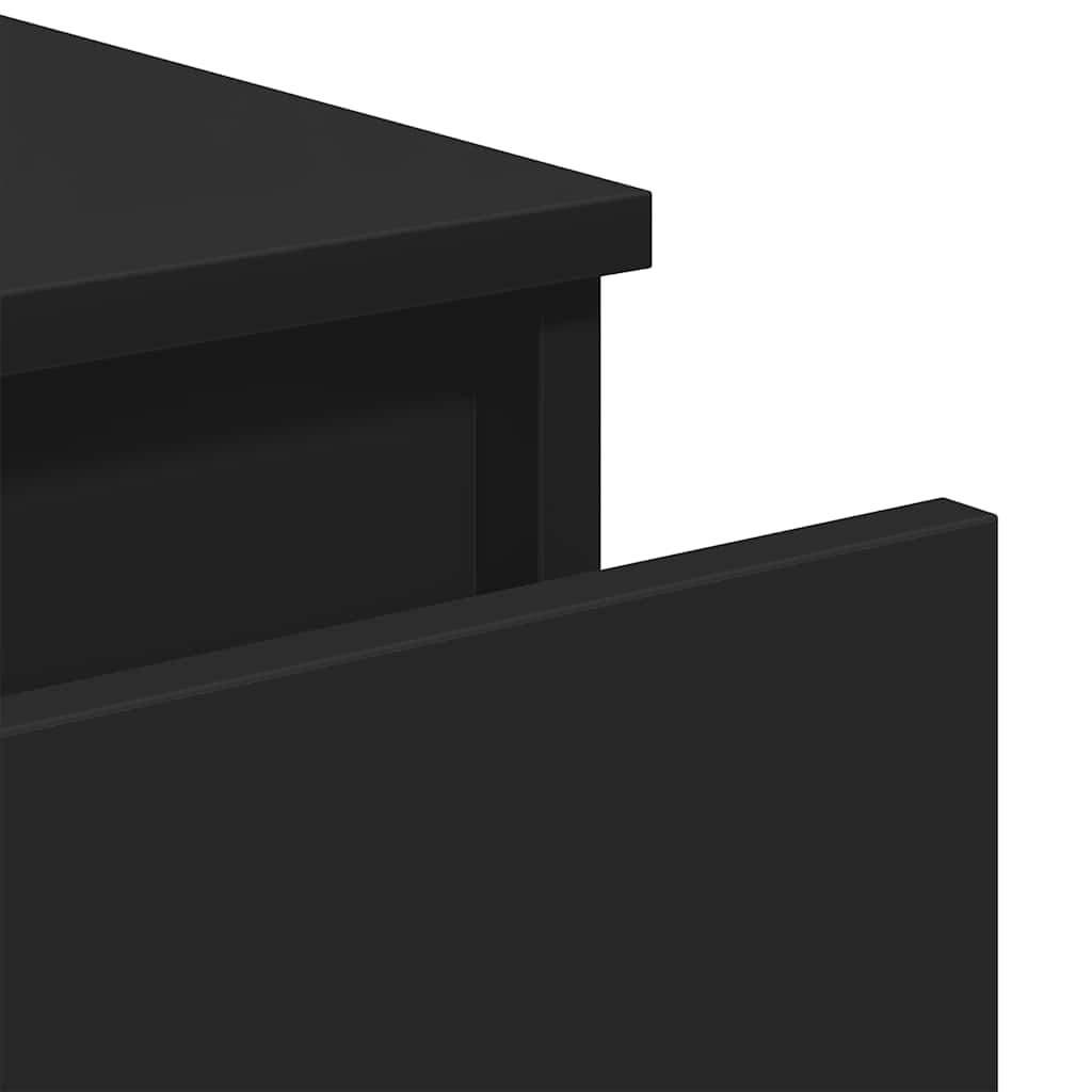 Skjenk svart 60x35x76 cm konstruert tre vidaXL