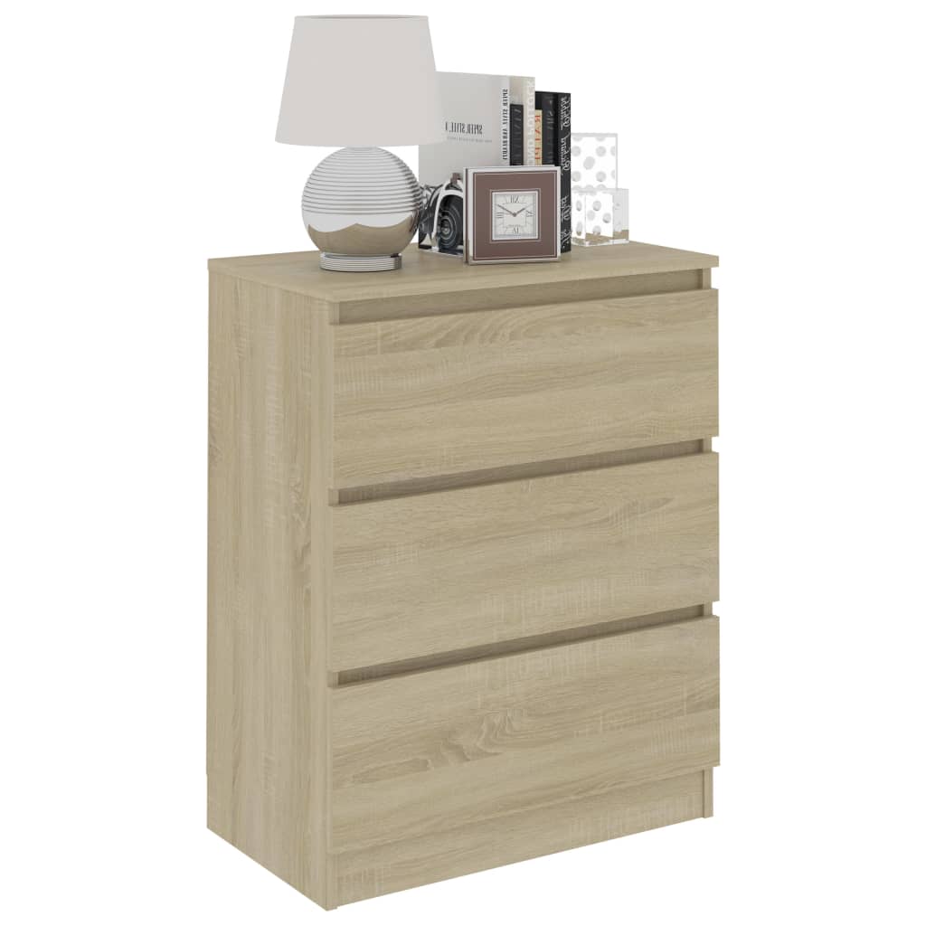 Skjenk sonoma eik 60x35x76 cm konstruert tre vidaXL