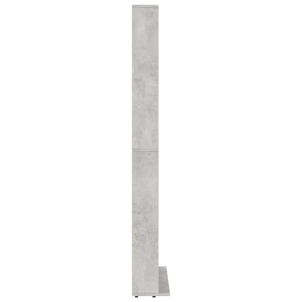 CD-hylle betonggrå 102x16x177,5 cm konstruert tre
