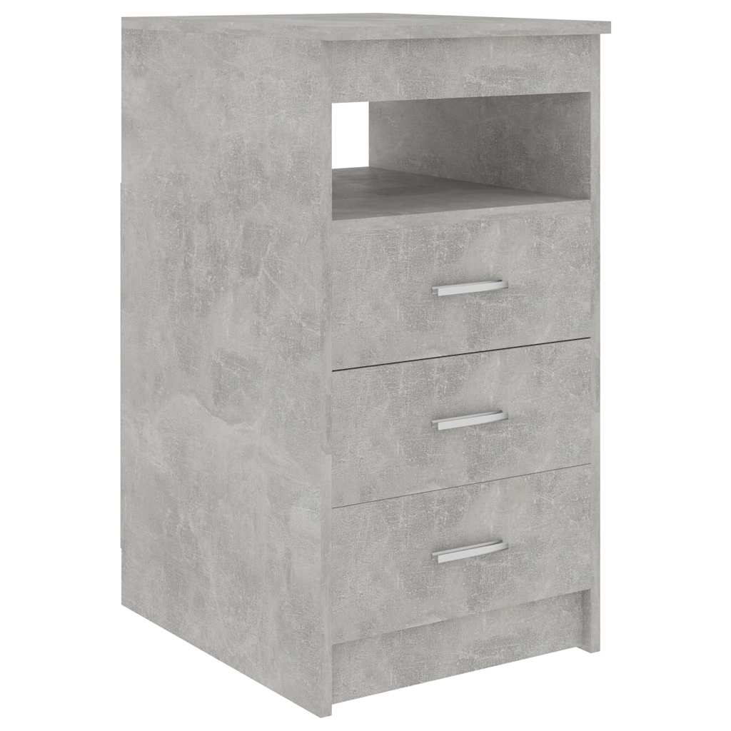 Kommode betonggrå 40x50x76 cm konstruert tre