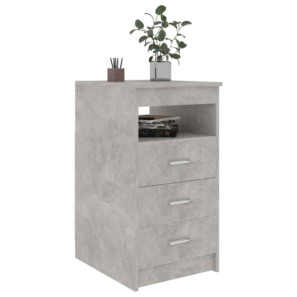 Kommode betonggrå 40x50x76 cm konstruert tre