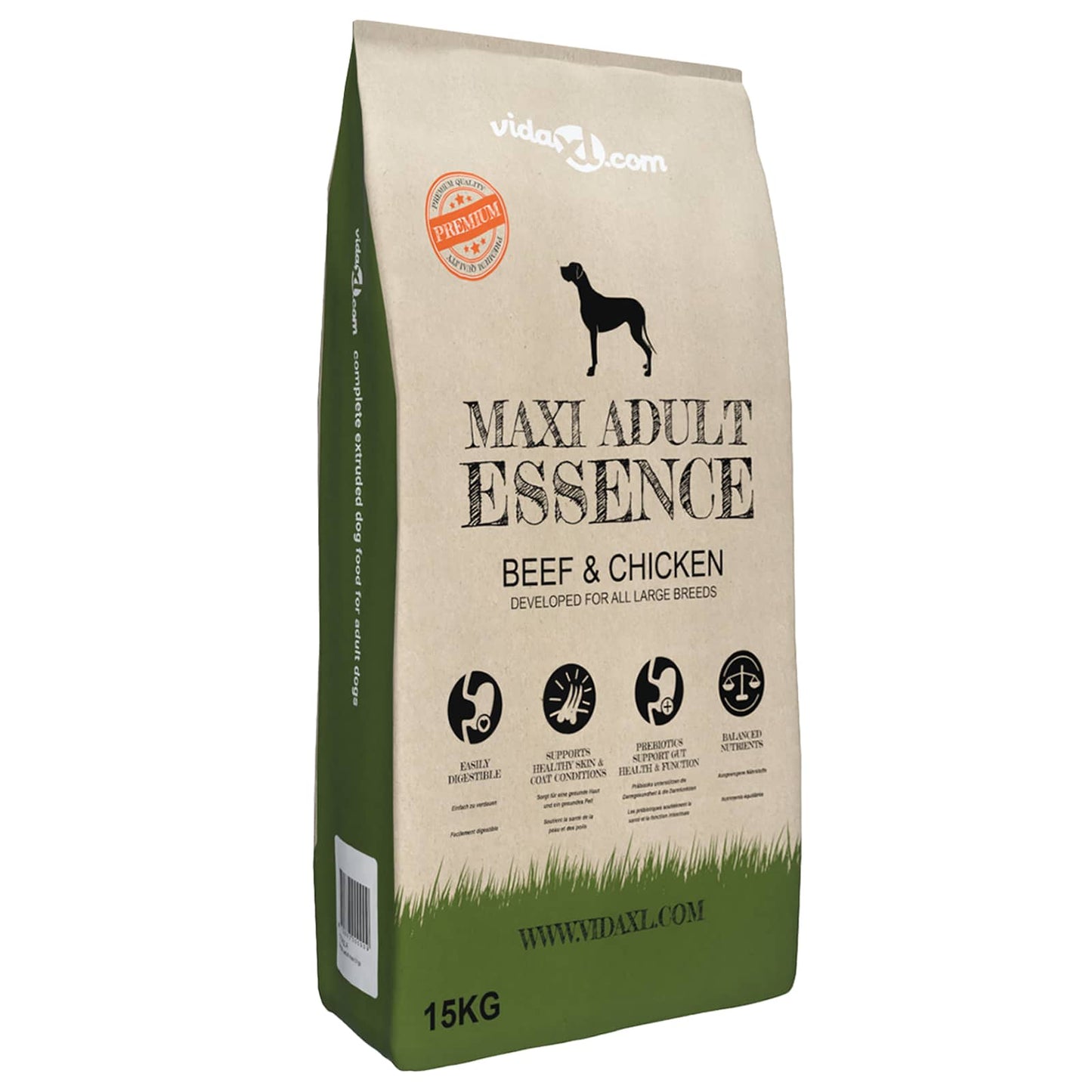 Mate stativ og skål med hundemat Sølv og svart 50 x 29 cm
