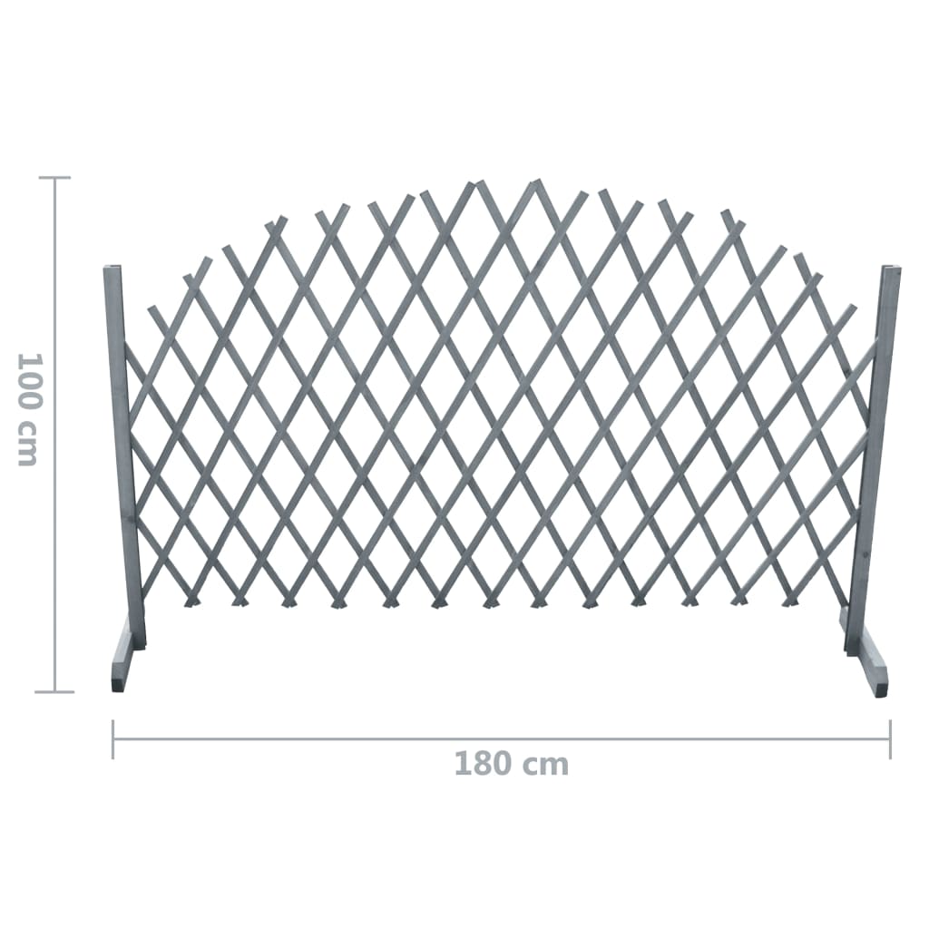Espaliergjerde heltre gran 1,8x1 m grå