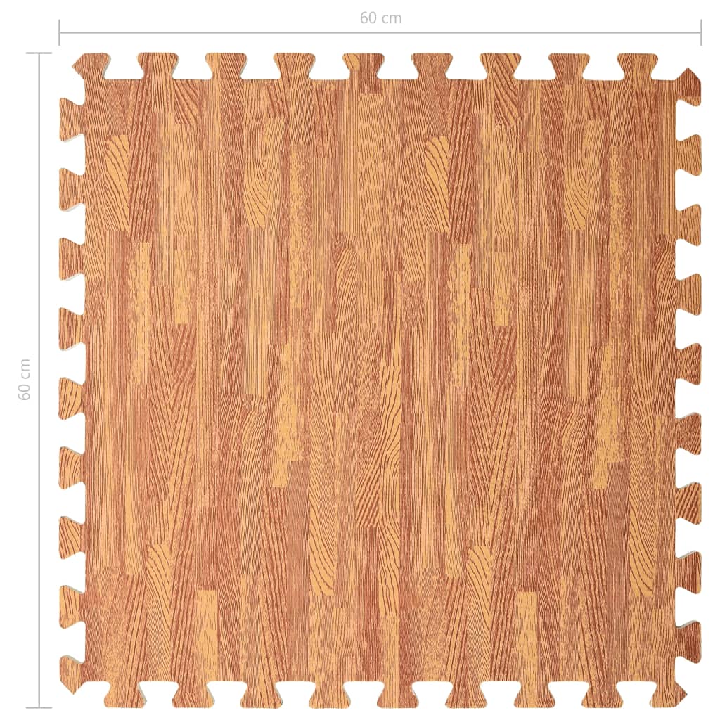 Gulvmatter 24 stk trekorn 8,64 ㎡ EVA-skum