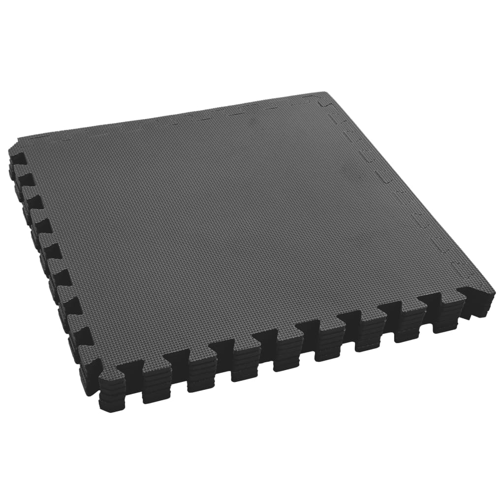 Gulvmatter 6 stk 2,16 ㎡ EVA-skum svart
