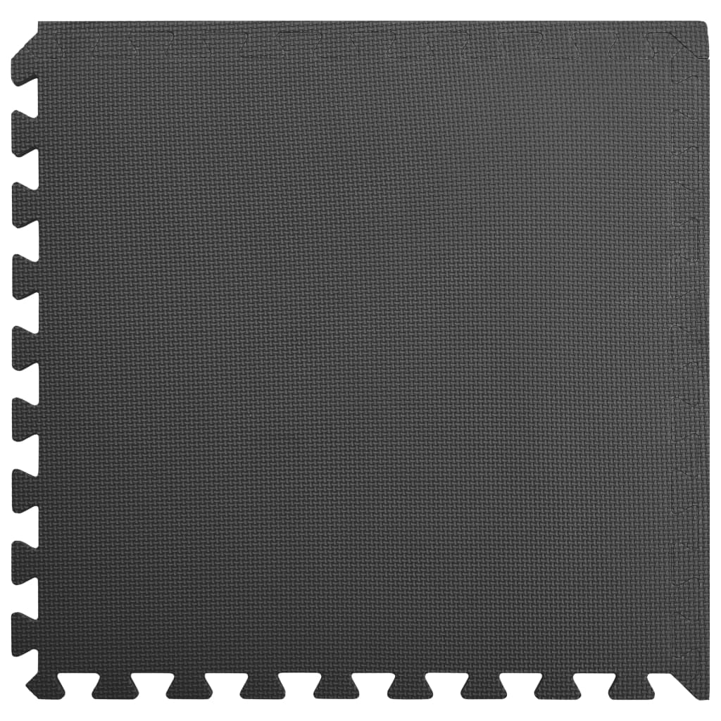 Gulvmatter 6 stk 2,16 ㎡ EVA-skum svart