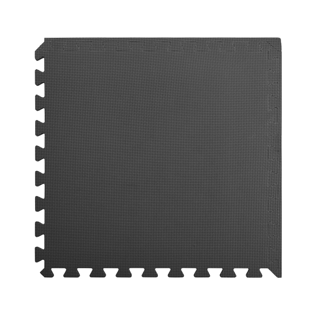 Gulvmatter 12 stk 4,32 ㎡ EVA-skum svart