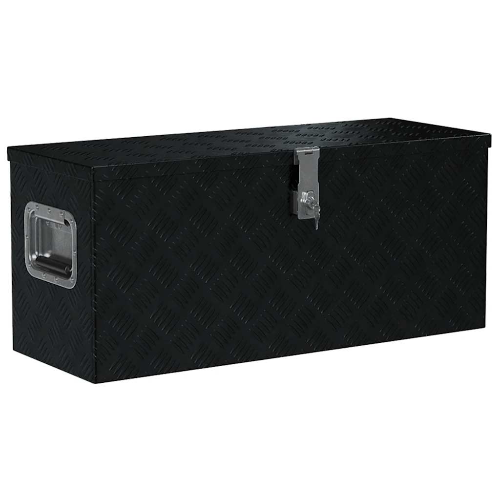 Aluminiumskasse 80x30x35 cm svart