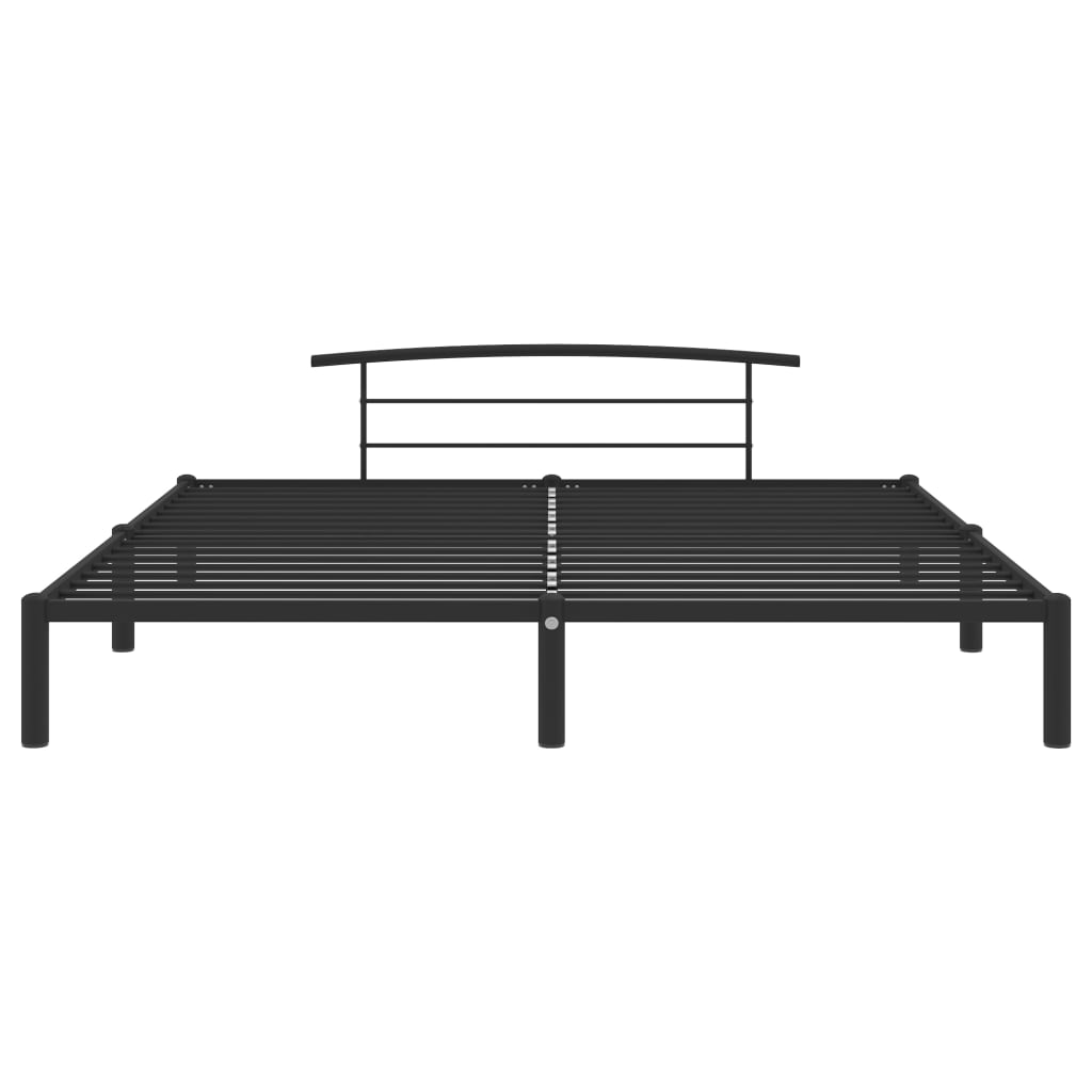 Sengeramme svart metall 180x200 cm