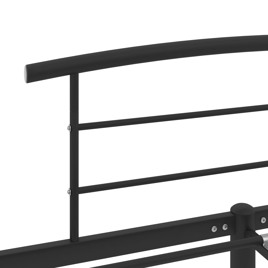 Sengeramme svart metall 180x200 cm