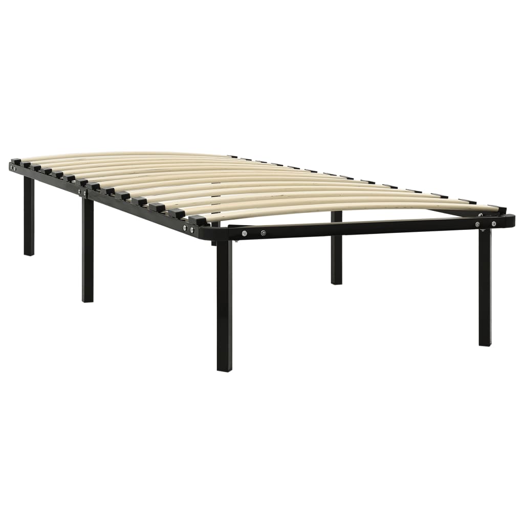 Sengeramme svart metall 100x200 cm