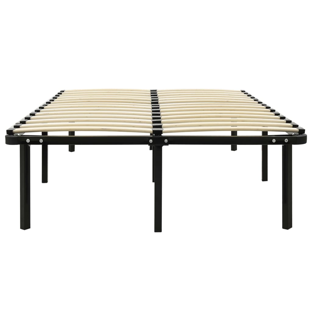 Sengeramme svart metall 120x200 cm