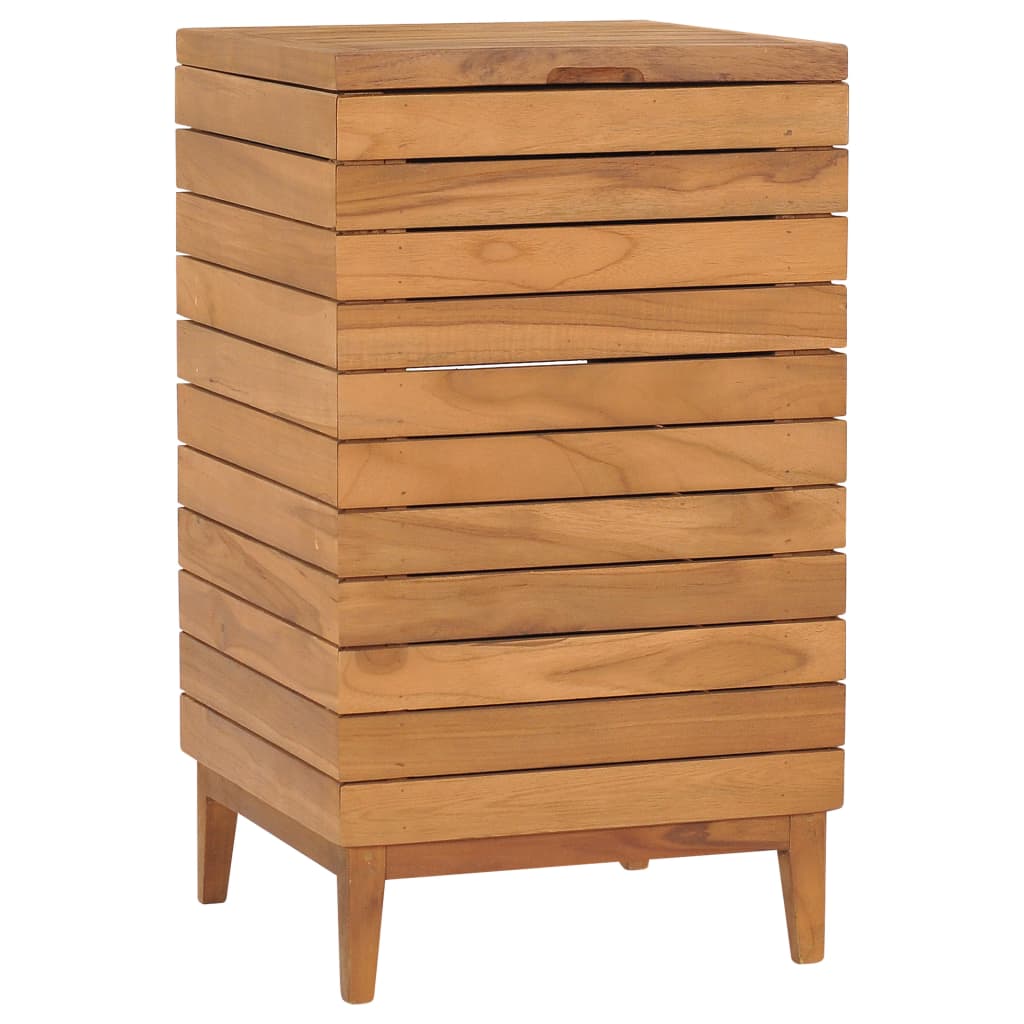 Skittentøyskurv 40x40x70 cm heltre teak