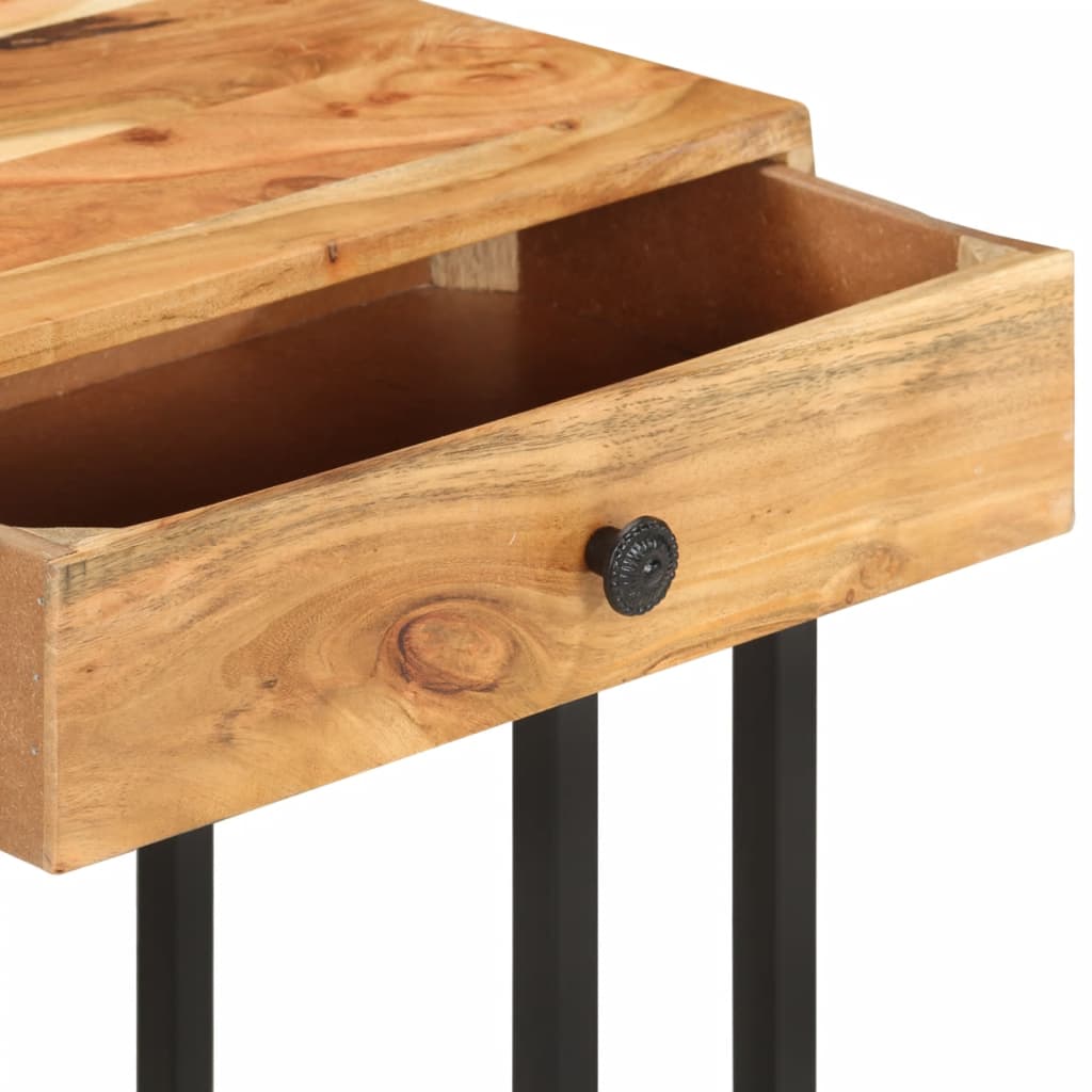 U-formet sidebord 45x30x61 cm heltre akasie