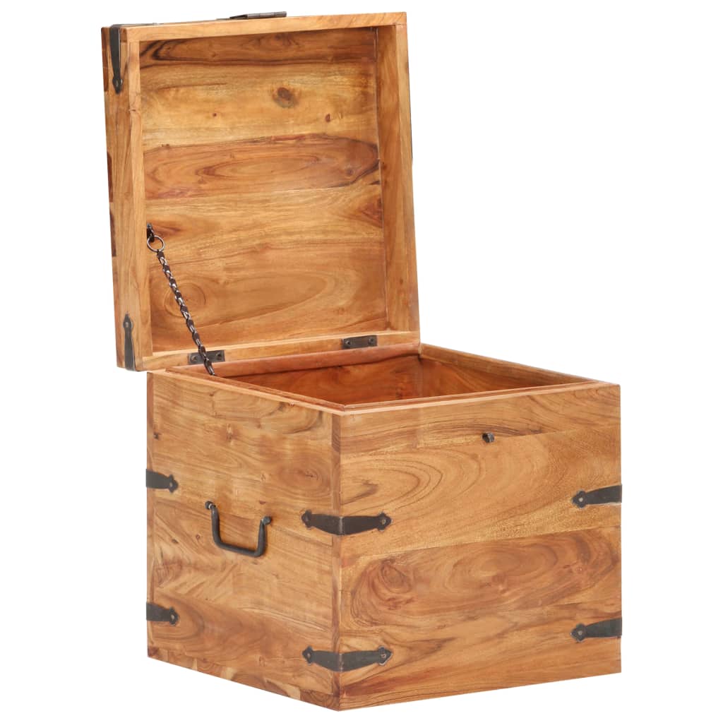 Kiste 40x40x40 cm heltre akasie