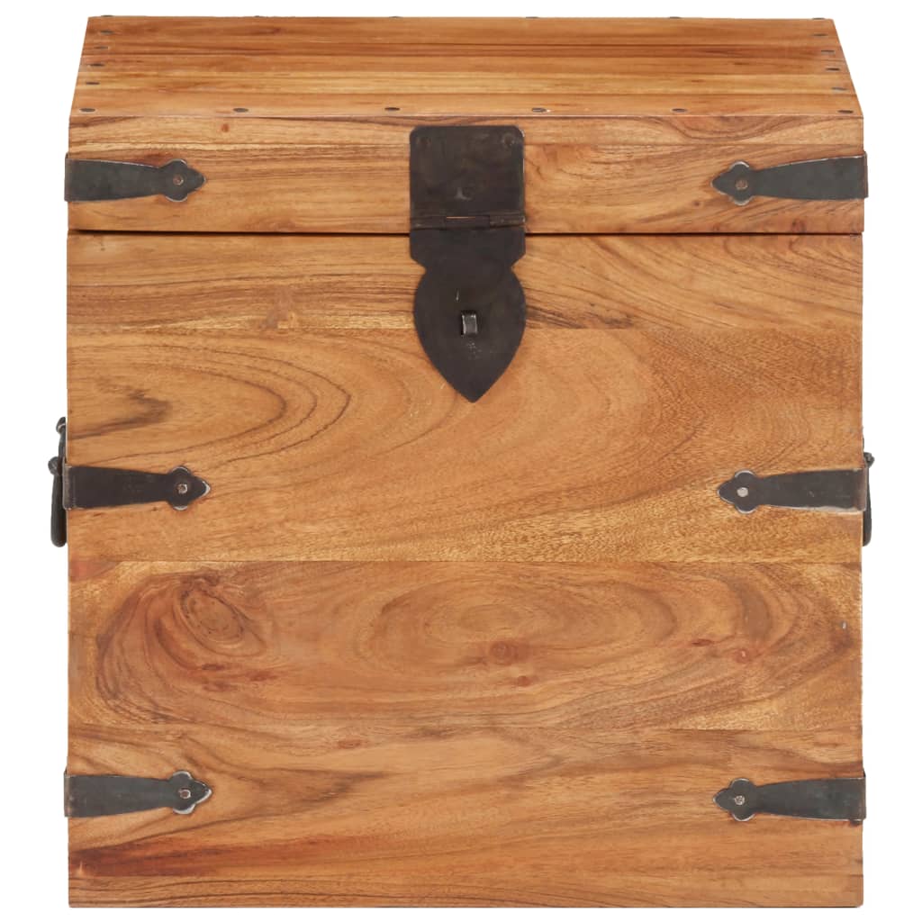 Kiste 40x40x40 cm heltre akasie