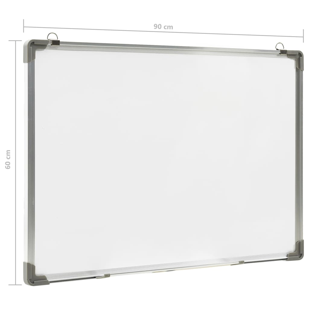 Magnetisk tørr-viskbar tavle hvit 90x60 cm stål