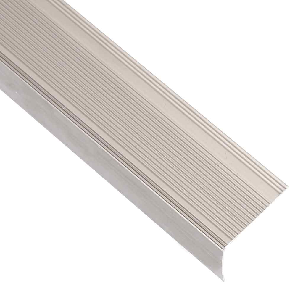 Trappeneser L-form 5 stk aluminium 90 cm champagne vidaXL