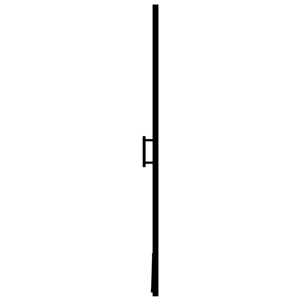 Dusjdør herdet glass 100x178 cm svart