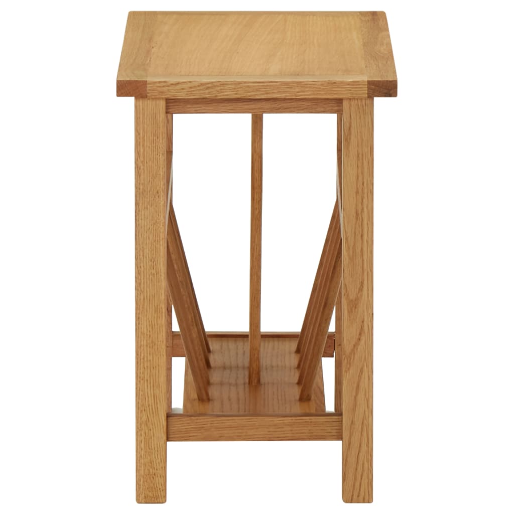 Magasinbord 45x27x42 cm heltre eik