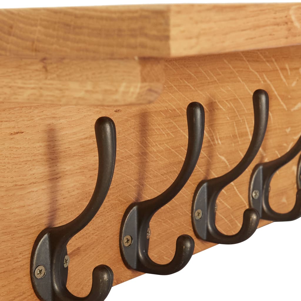 Knaggrekke 90x16x16 cm heltre eik