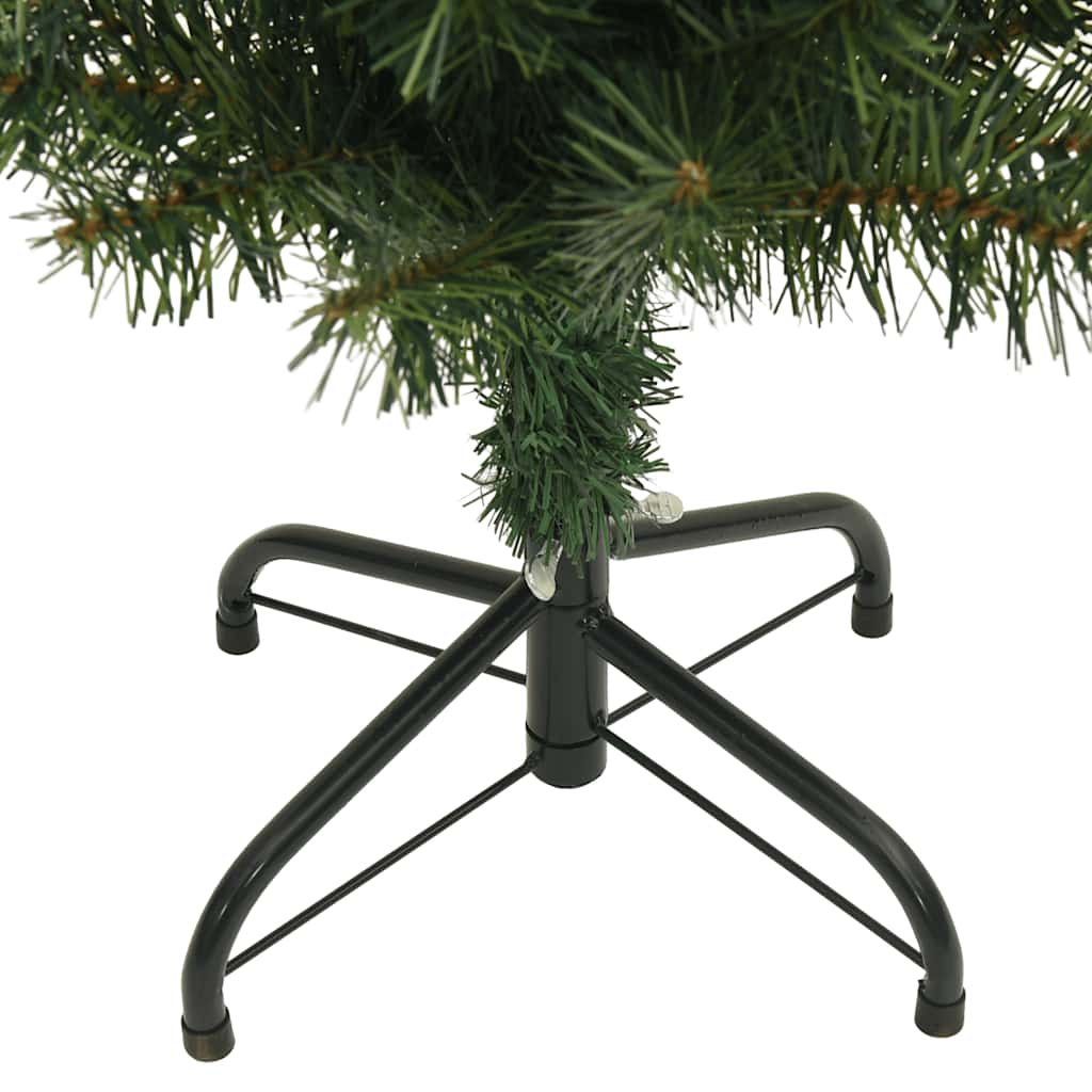 Slankt kunstig juletre med stativ grønn 150 cm PVC vidaXL