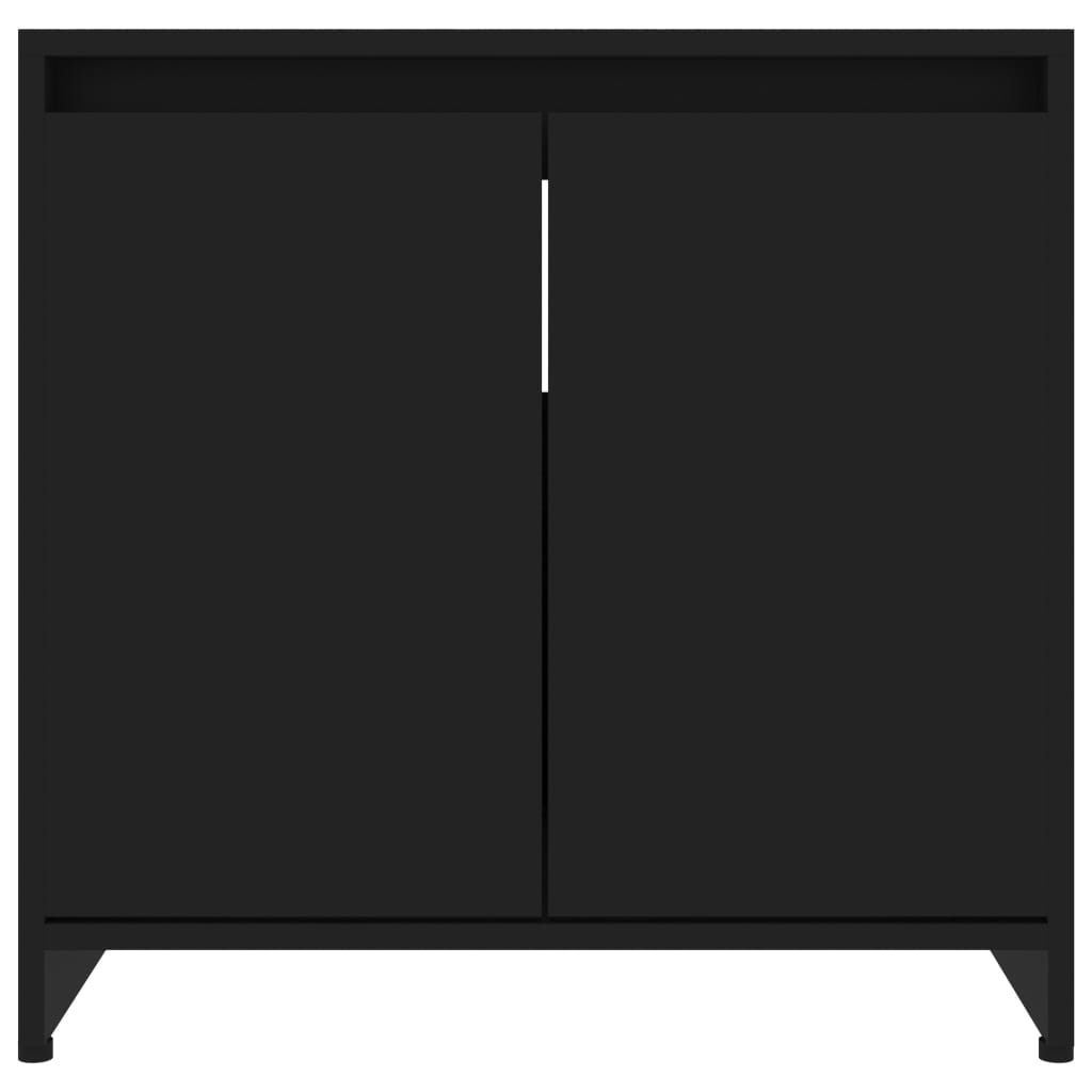 Baderomsskap svart 60x33x61 cm konstruert tre