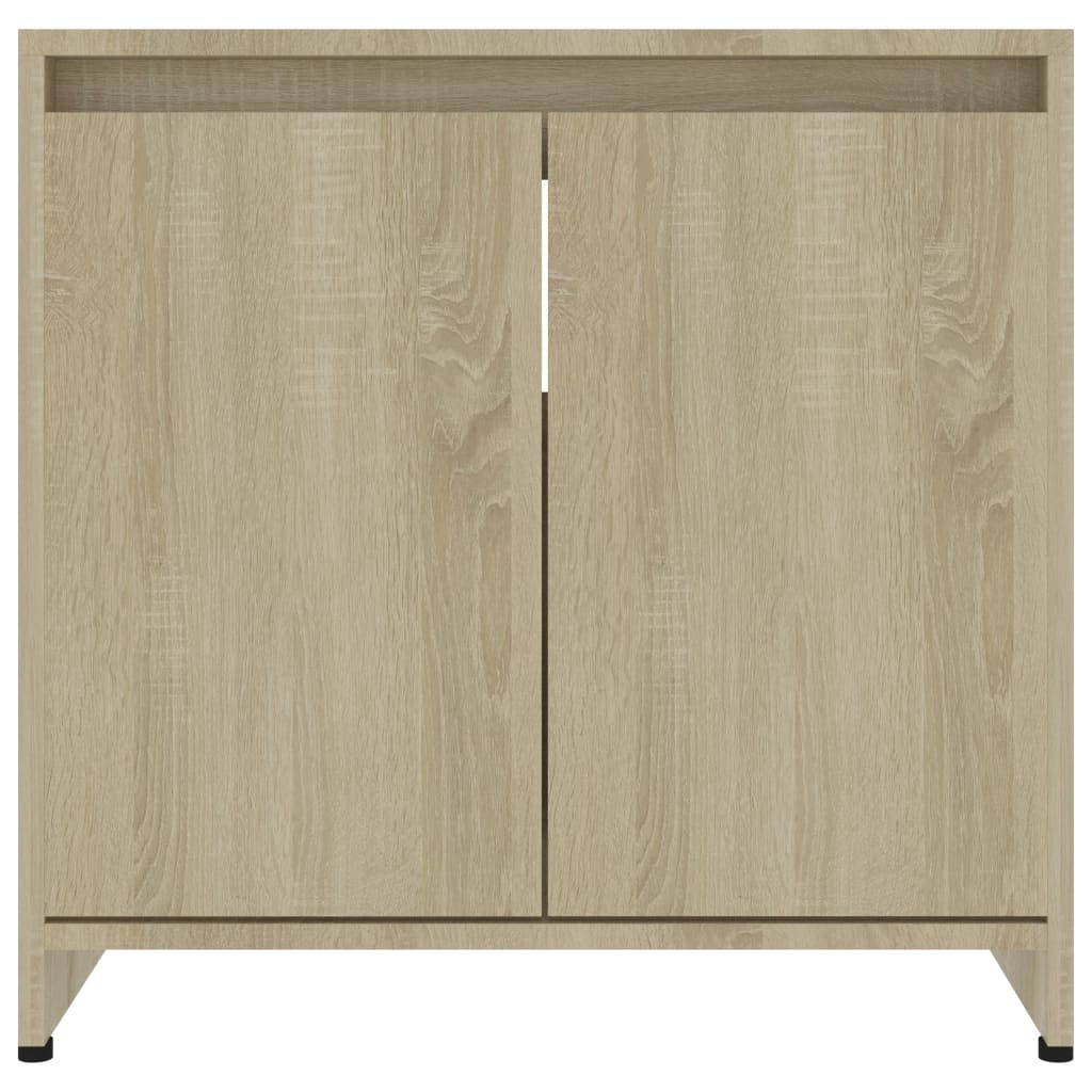 Baderomsskap sonoma eik 60x33x61 cm konstruert tre