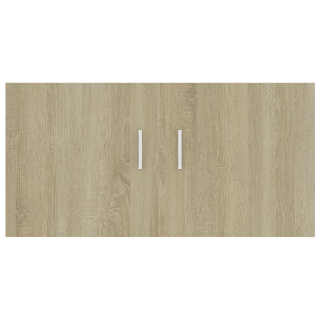 Veggmontert skap sonoma eik 80x39x40 cm konstruert tre
