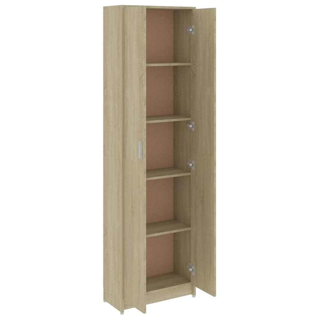 Garderobe for gang sonoma eik 55x25x189 cm konstruert tre