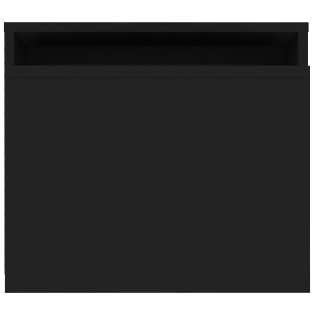 Salongbordsett svart 100x48x40 cm konstruert tre