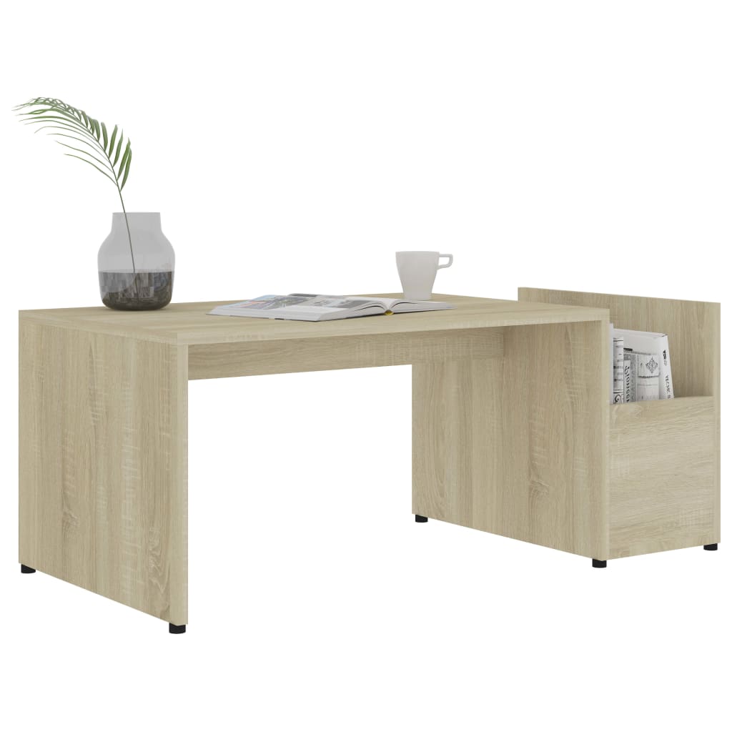 Salongbord sonoma eik 90x45x35 cm konstruert tre