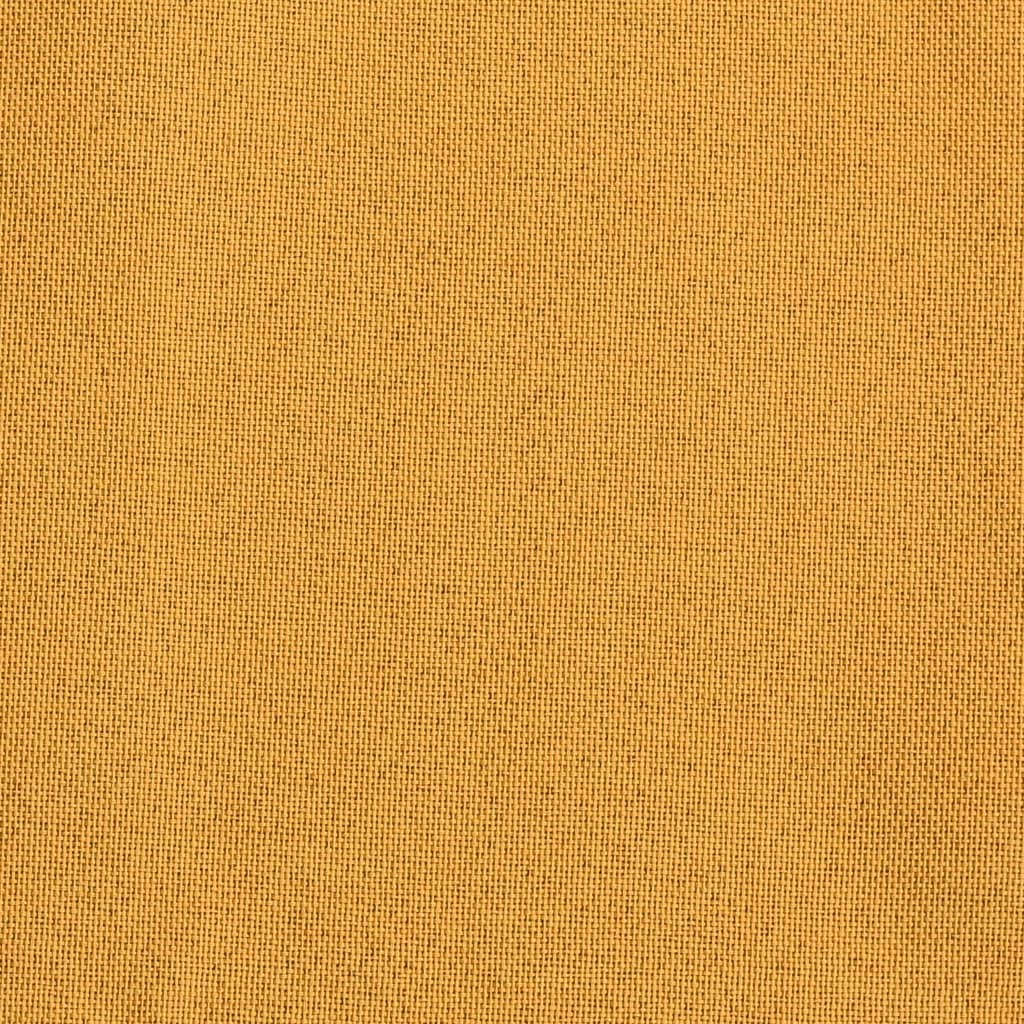 Lystette gardiner med maljer og lin-design 2 stk gul 140x245 cm