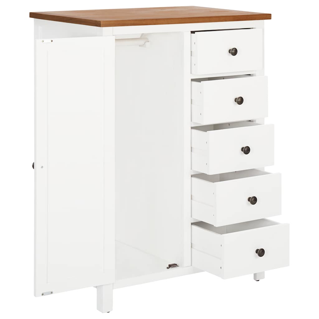 Garderobe 76x52x105 cm heltre eik