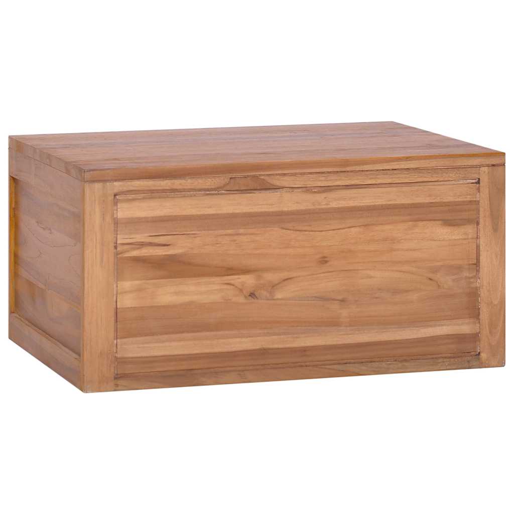 Veggmontert baderomsskap 60x45x30 cm heltre teak