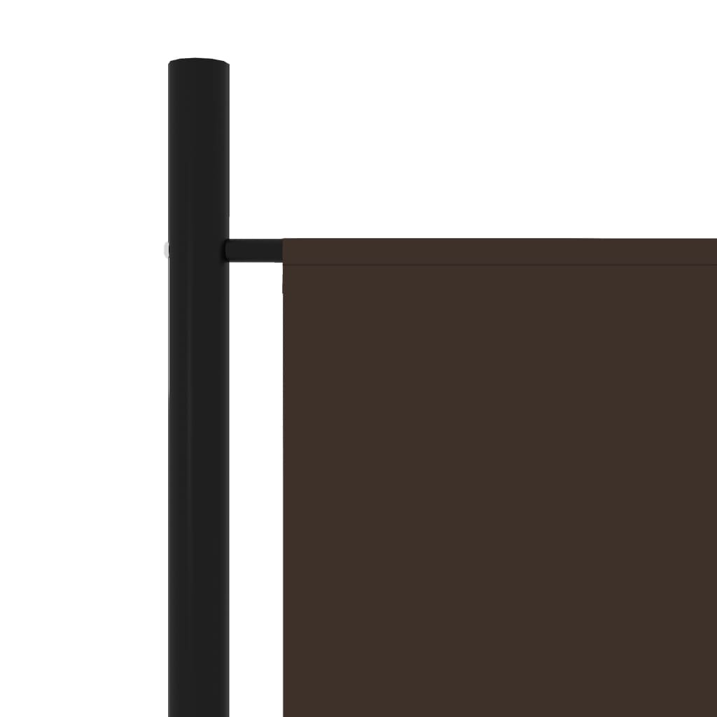 Romdeler med 5 paneler brun 250x180 cm