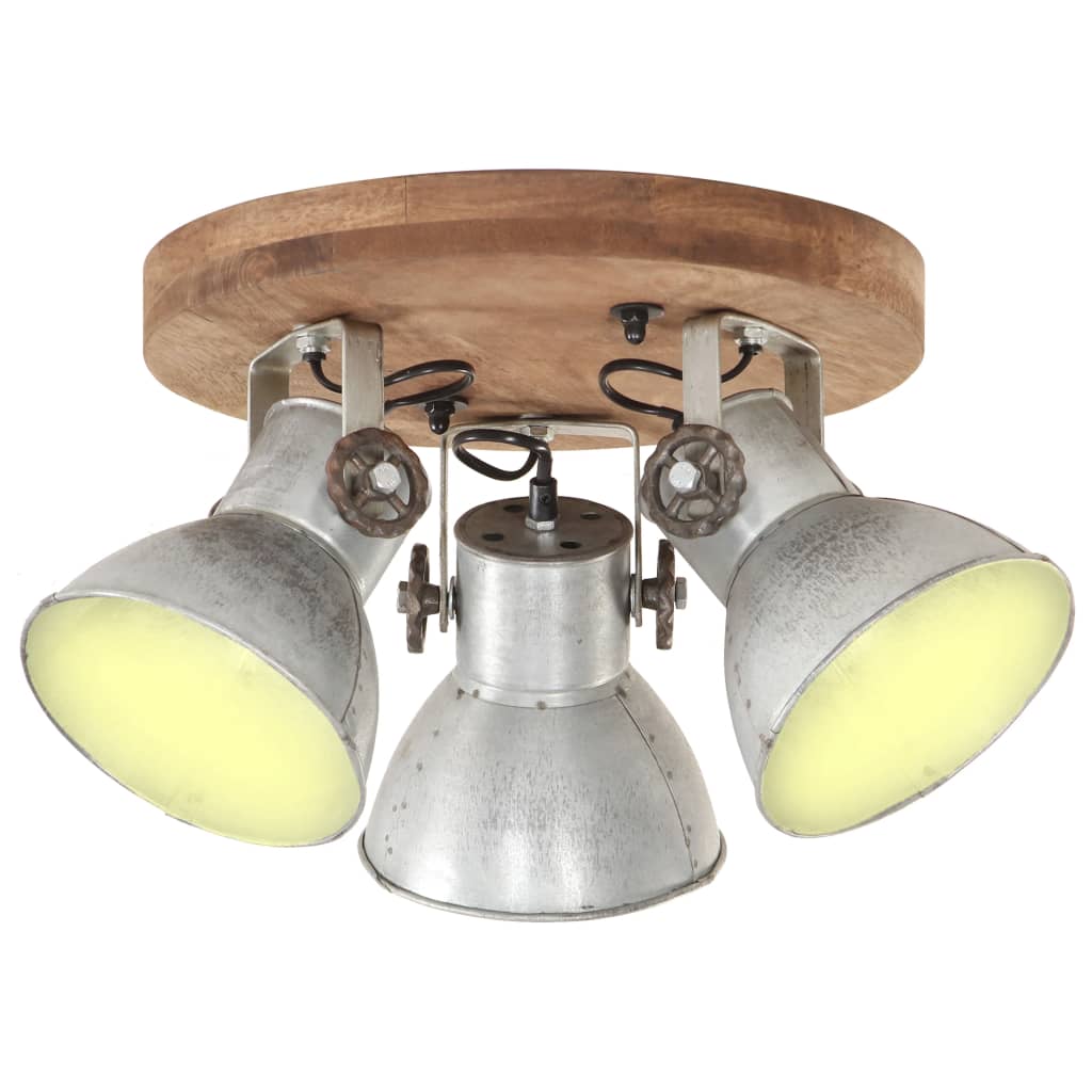 Industriell taklampe 25 W sølv 42x27cm E27