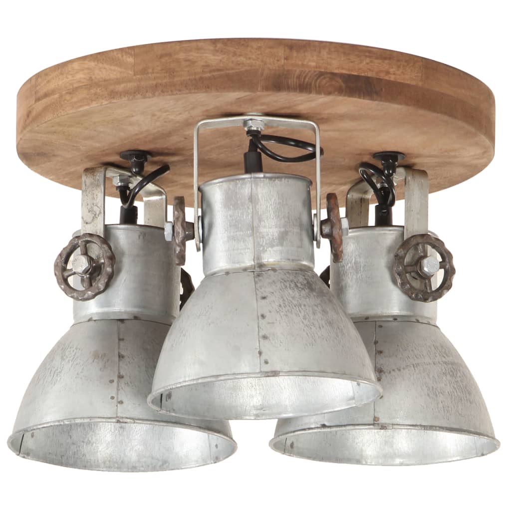 Industriell taklampe 25 W sølv 42x27cm E27