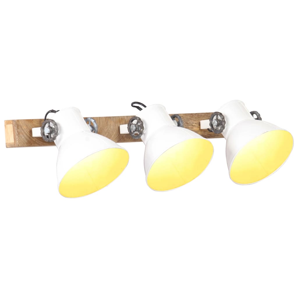 Industriell vegglampe hvit 65x25 cm E27
