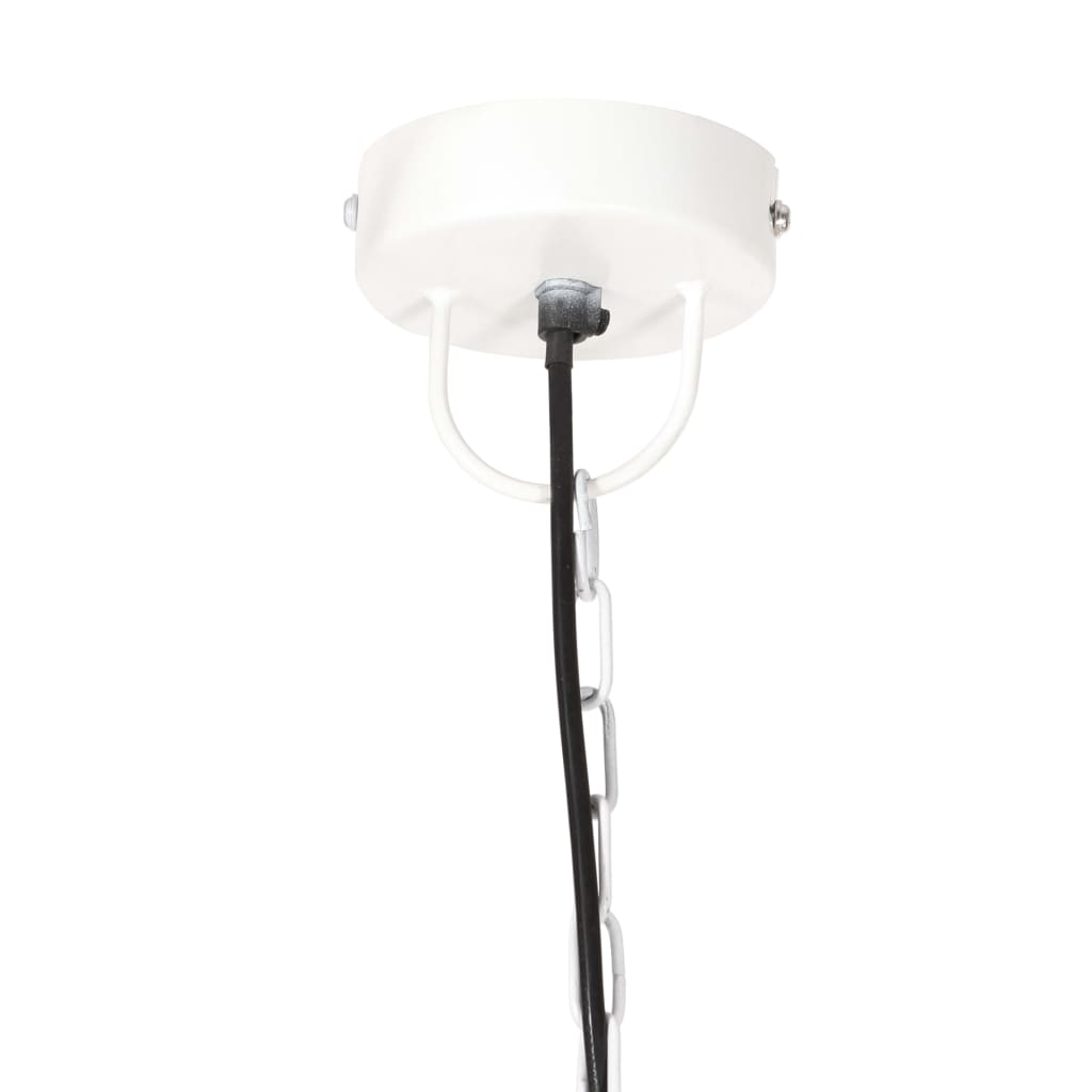 Industriell hengelampe 25 W hvit rund 32 cm E27