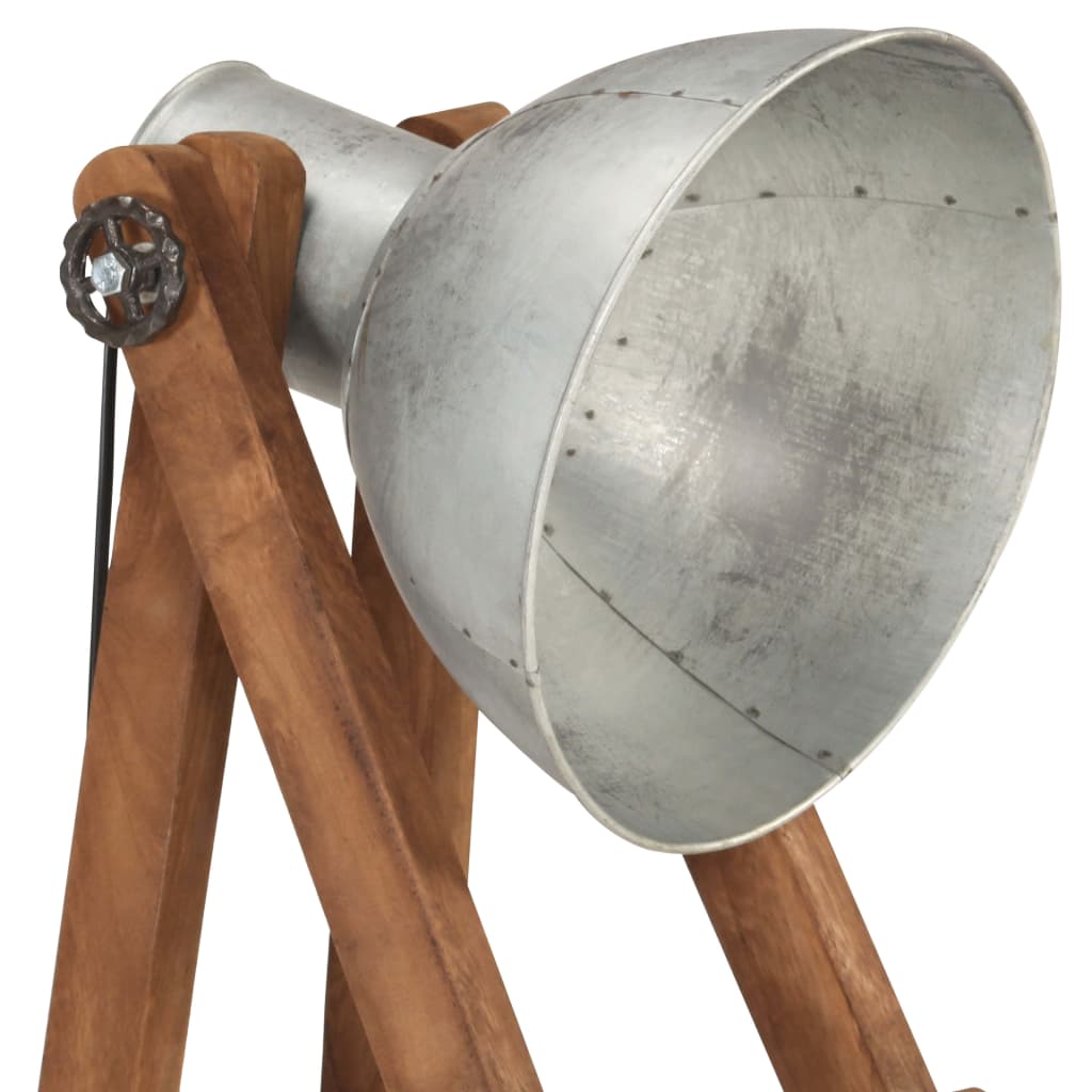 Gulvlampe sølv E27 heltre mango